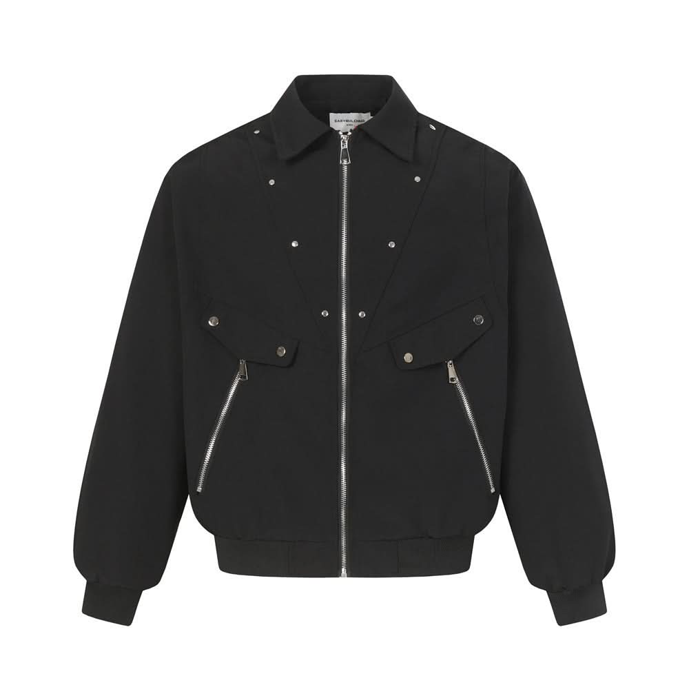 Workwear-Jacke mit lockerem Kragen