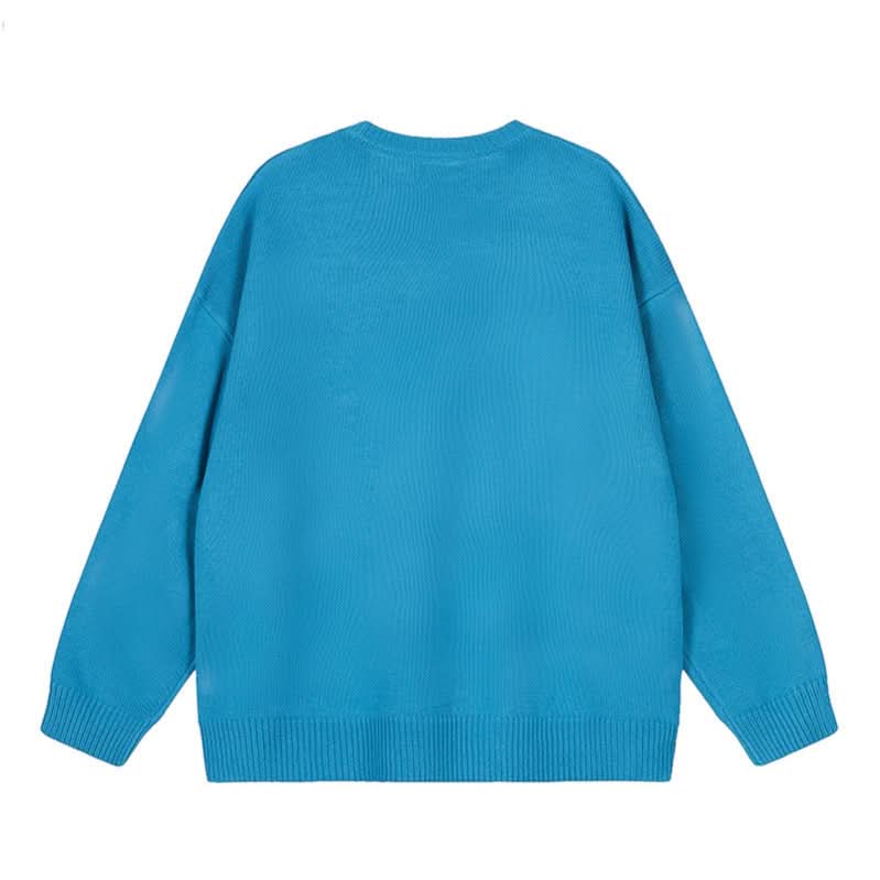 Jacquard Loose Knit Sweater  Feel Casual Sweater