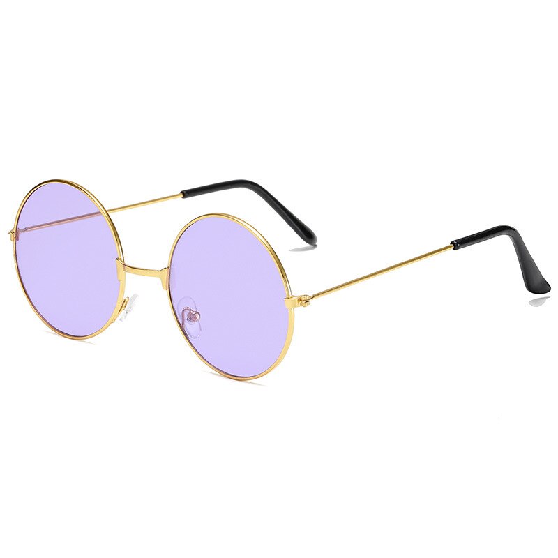 Glasses Retro Round Prince Sunglasses Vintage Circle Male Female Reflective circle Sun Glasses oculos de sol