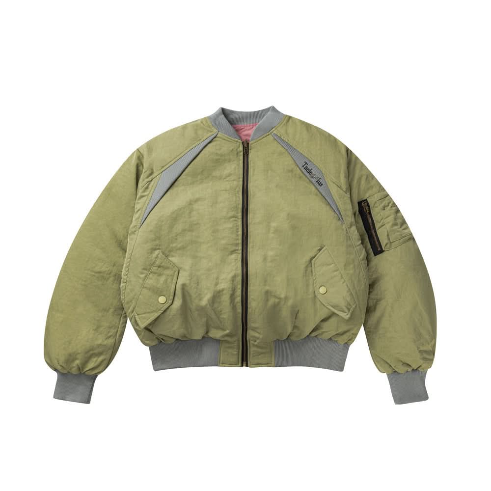 Doppelseitige dicke Baseball-Jersey-Baumwolljacke