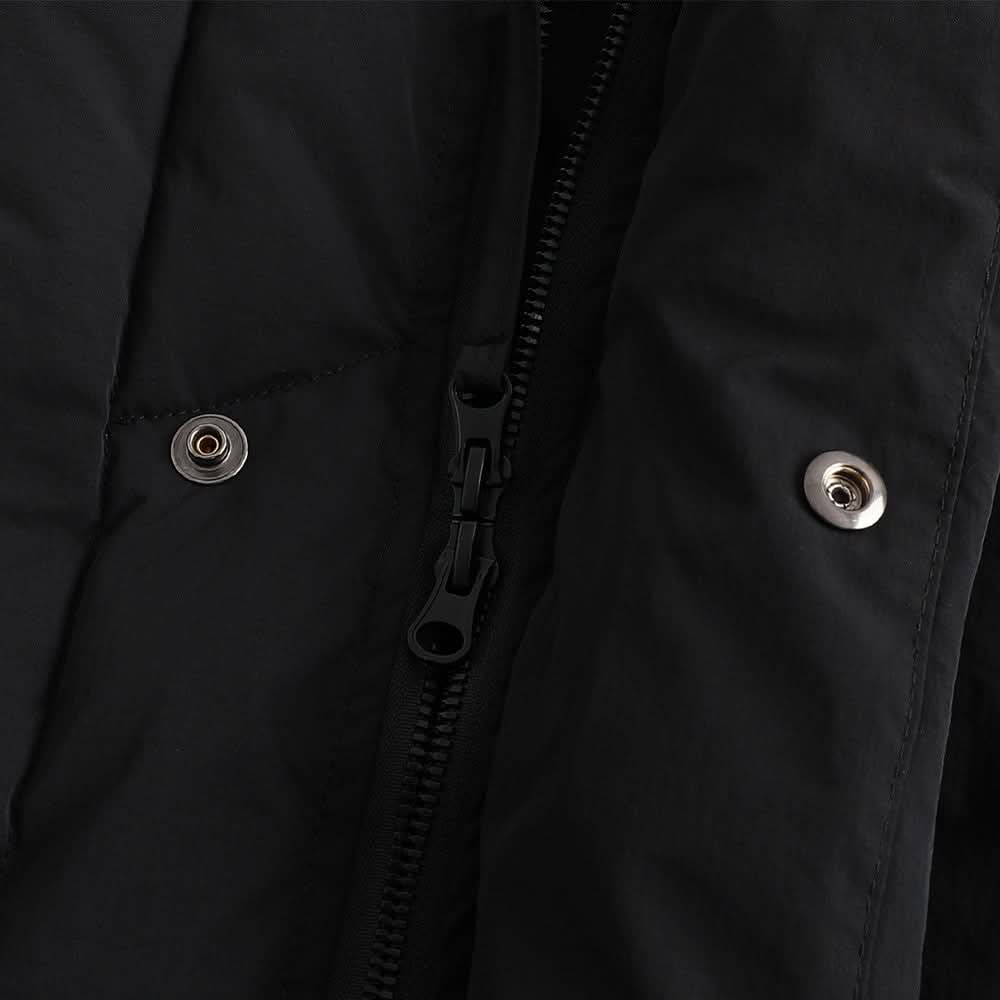 Dicke Baumwolljacke mit halbem Stehkragen