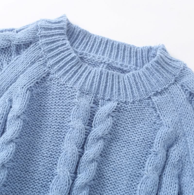Weit geschnittener Langarmpullover