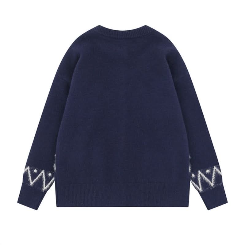 Loose Round Neck Casual Knit  Versatile Women's Sweater