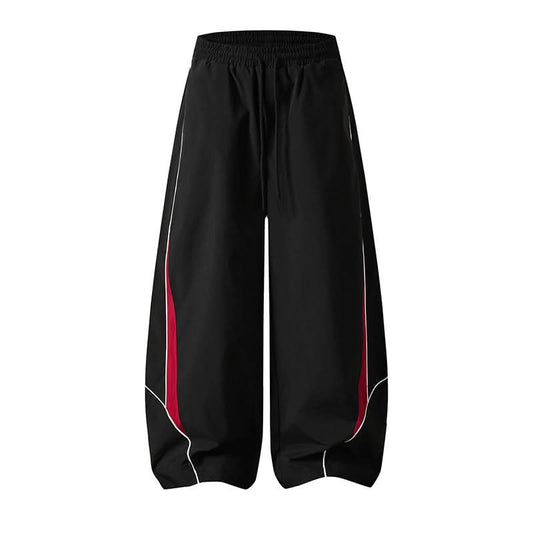 Patchwork Farbblock Unisex Lässige Weite Hosen Frühling Sport-Lange Hose