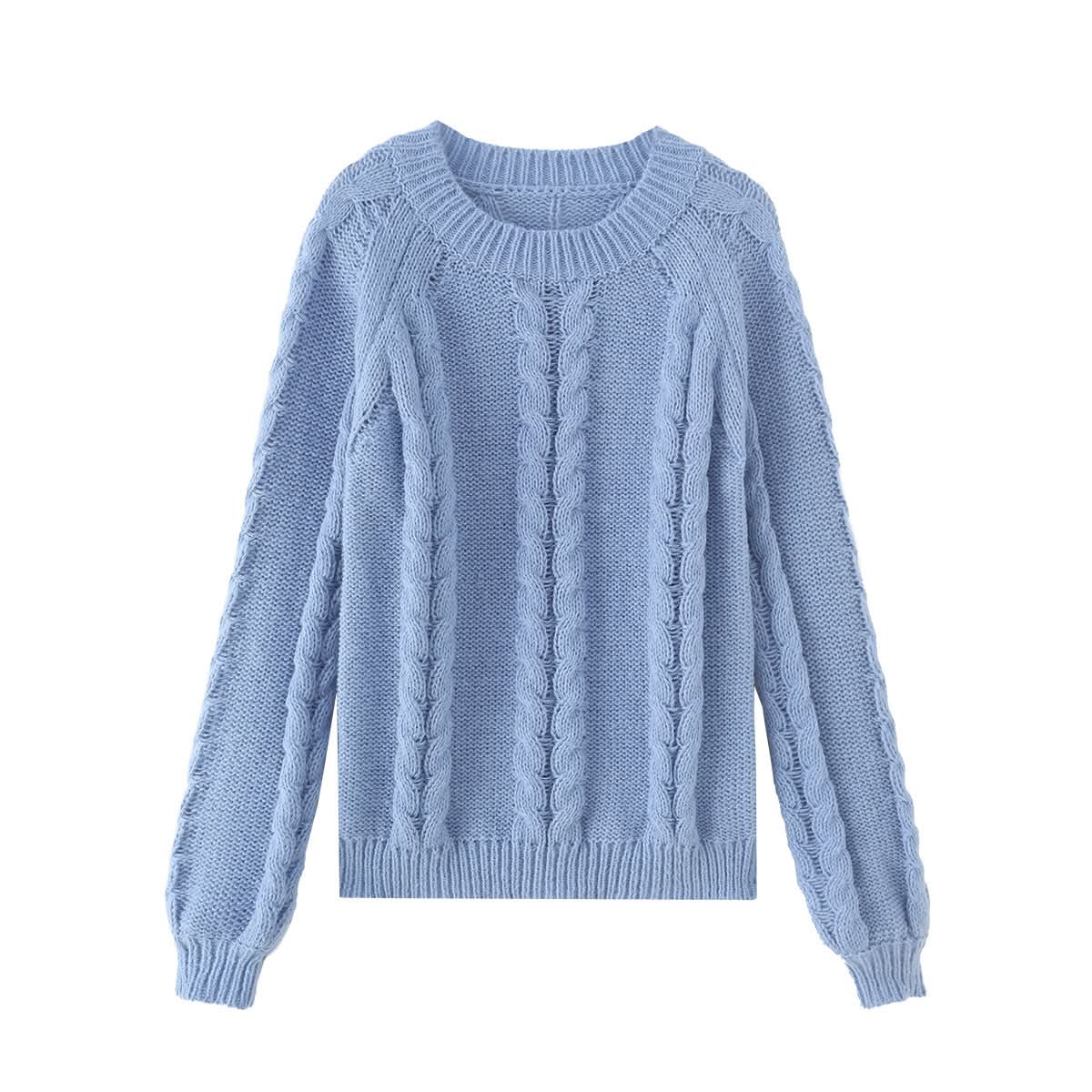 Weit geschnittener Langarmpullover
