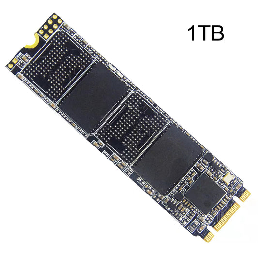 Upgrade 4TB2TB1TB NVMe M2 High-speed Internal Solid-state Drive with 1TB capacity view from top.