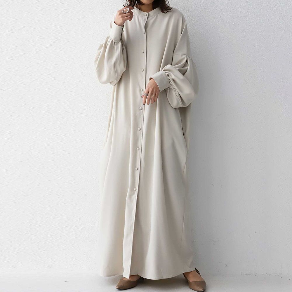 Lantern Sleeve Single Breasted Dress For Women Elegant Fashion Temperament  Dresses Vestido  Autumn Winter New