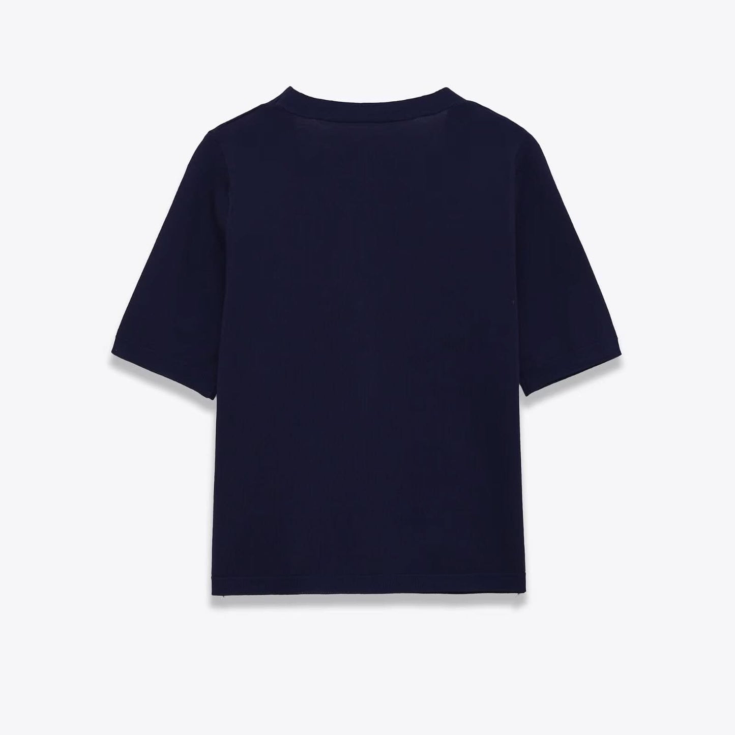 V-neck single breasted thin wool short sleeved jacket for women