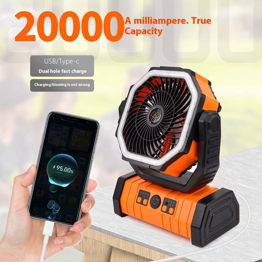 Outdoor Powerbank LED-Licht Camping-Ventilator