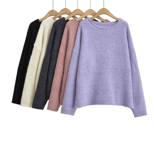 Pullover mit Rundhalsausschnitt und weiten Ärmeln