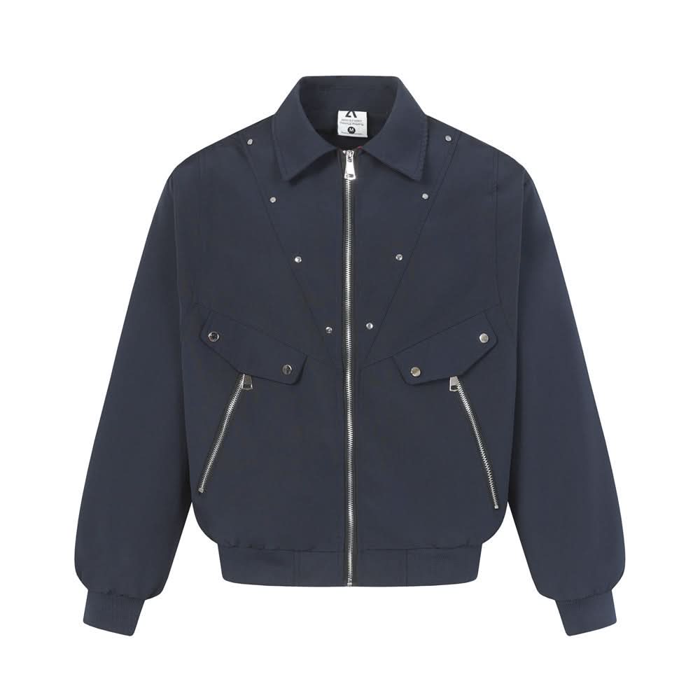 Workwear-Jacke mit lockerem Kragen