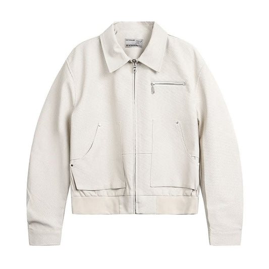 Workwear PU leather jacket