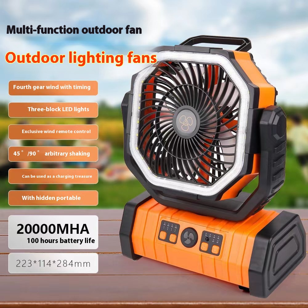 Outdoor Powerbank LED-Licht Camping-Ventilator