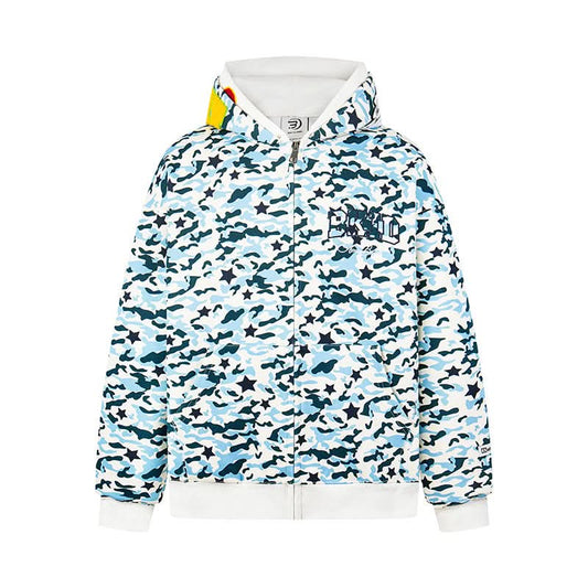 Bestickter Reißverschluss-Hoodie Lässige lockere Paar-Oberbekleidung für den Frühling