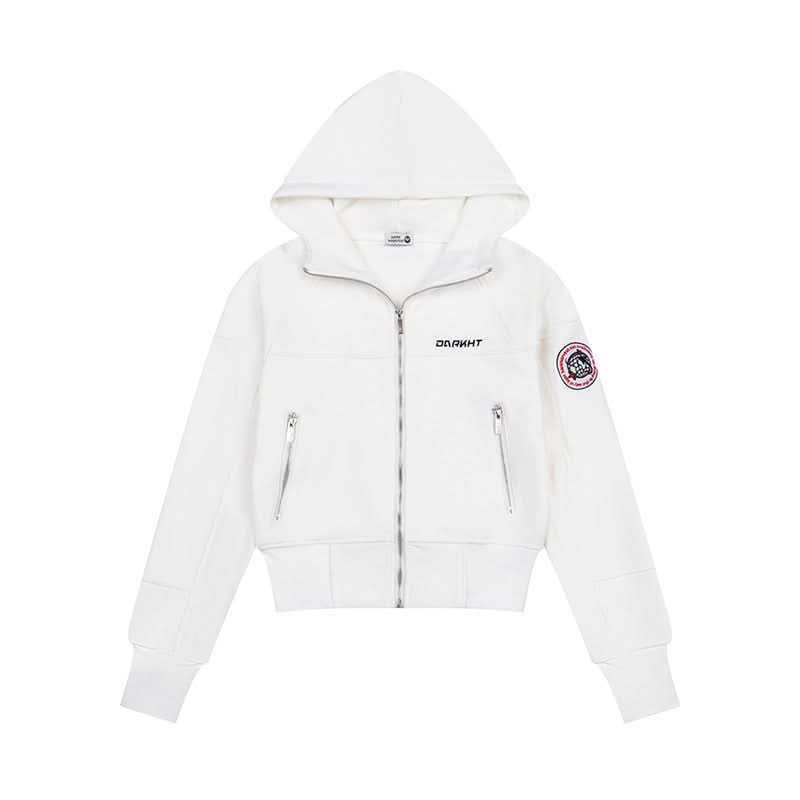 Hooded Sweatshirt  Hoodie with Pocket Zipper Front Fleece Lined Jacket