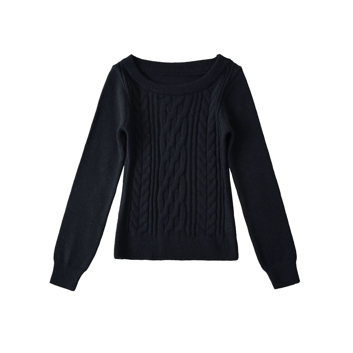Langarmpullover mit Rundhalsausschnitt