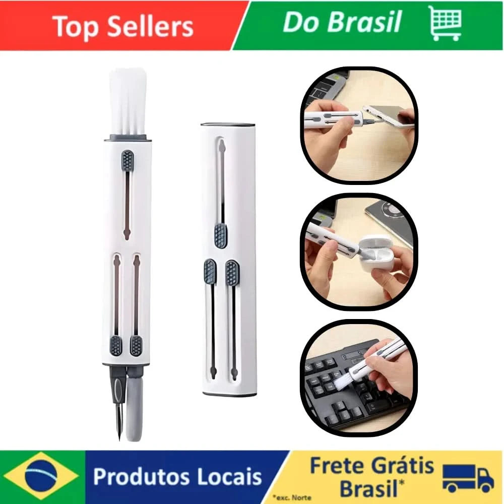 3 in 1 Multifunctional Cleaning Pen for Bluetooth Earphone, Airpods, Keyboard, Mobile Phone, Universal