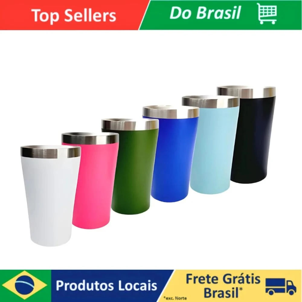 Copo Térmico Aço Inoxidável 140ml Mantém As Bebidas Quente E Fria Por 24h