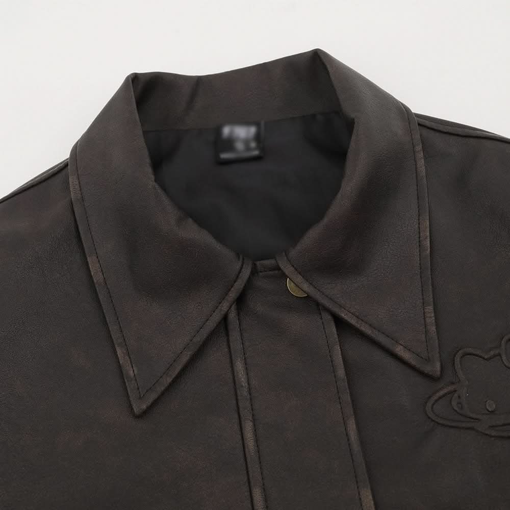PU-Lederjacke