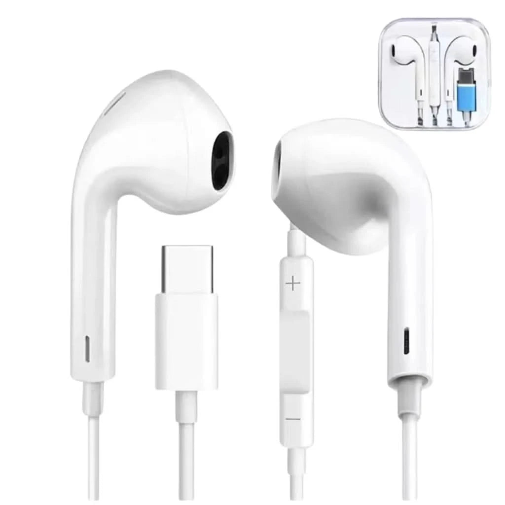 Fone de Ouvido Tipo-C Compatível Com Iphone 15, 15 Plus, 15 Pro, 15 pro max