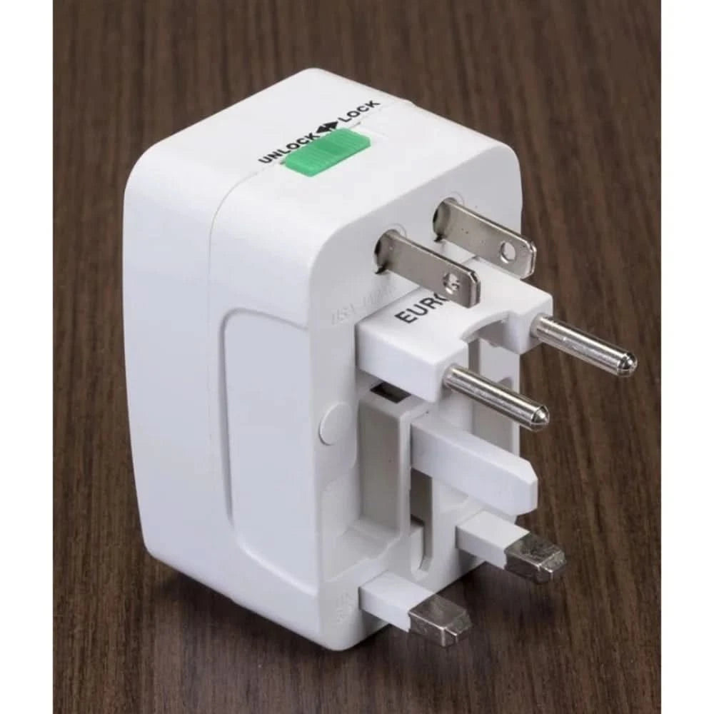 Adaptador Tomada Universal Internacional Viagem + 150 Países