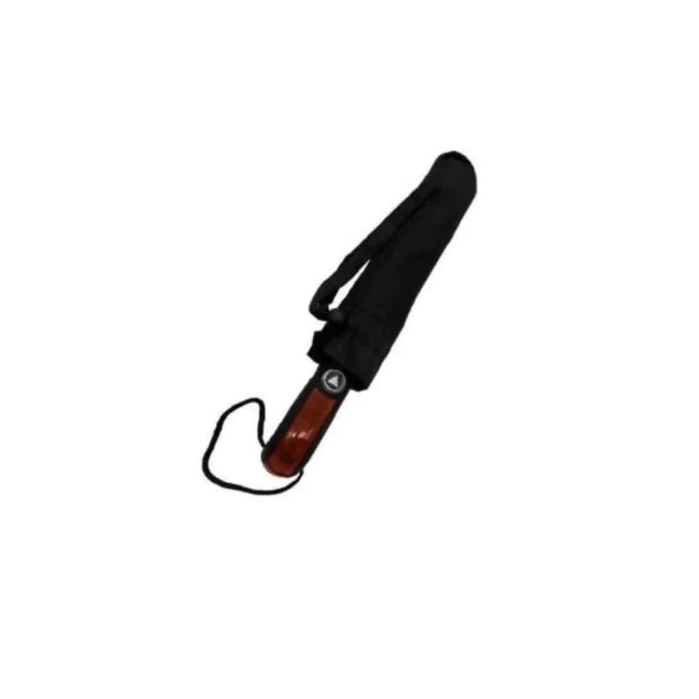 Rain Guard Resistant Wind, Rain With Automatic Opening Cable Wood Detail