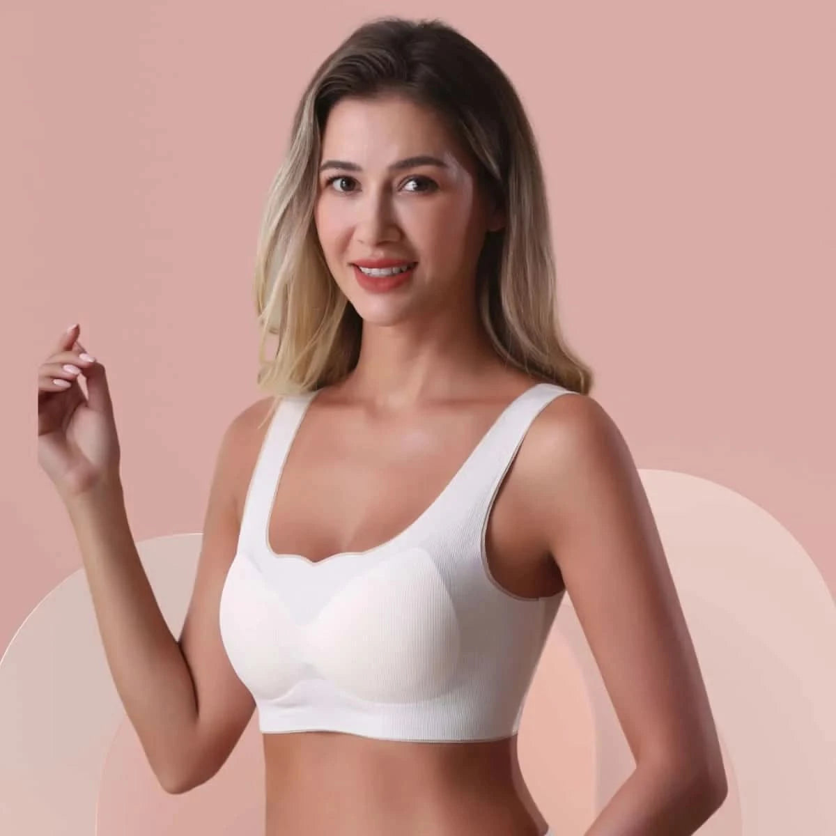 22116 Special Fabric Casual Top Bra With Bojo