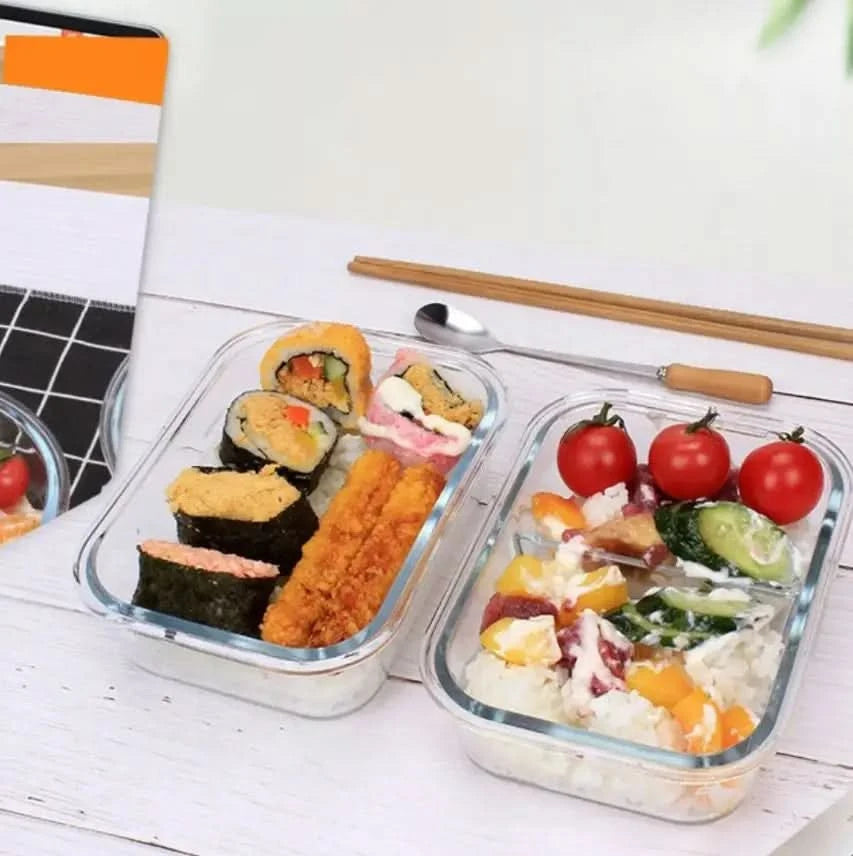 Heat Resistant Glass Lunch Box 1400 ml Rectangular Sealant Sealant Pot Fit