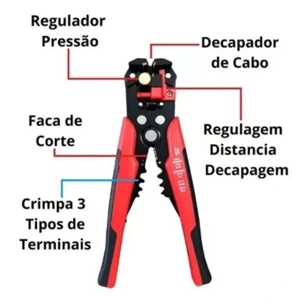 Crimping Ppliers Kit + 1300 Terminal Lands + 0,25 Pealer Up to 10mm ²