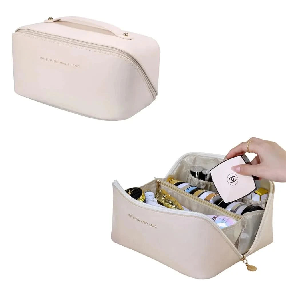 Necessaire Cosmetics Large Women's Makeup Spacious W/Partitions