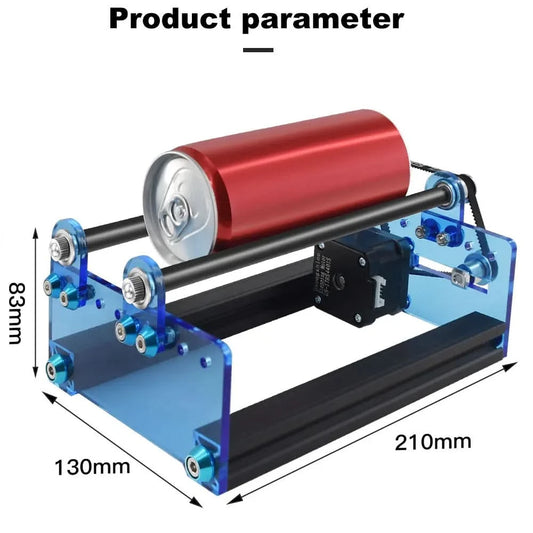CNC-Laser-Graviermaschine, 3D-Drucker, Y-Achsen-Rotationsrollen-Graviermodul für TTS TT-5.5S zum Gravieren zylindrischer Objekte/Dosen