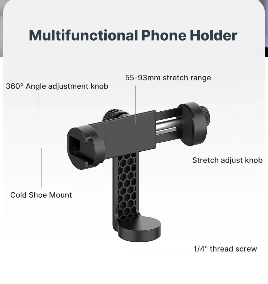 Ulanzi MT-56 OMBRA VIDEO Travel Tripod With Fluid Drag Pan Ball Head Metal Outdoor Smartphone DSLR Camera Tripod Monopod