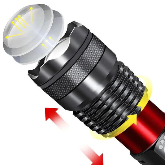Leistungsstarke Militär-Taschenlampe T9 Taktische Taschenlampe Leistungsstark Grundstück Bauernhof Camping Sicherheit – Wasserfest