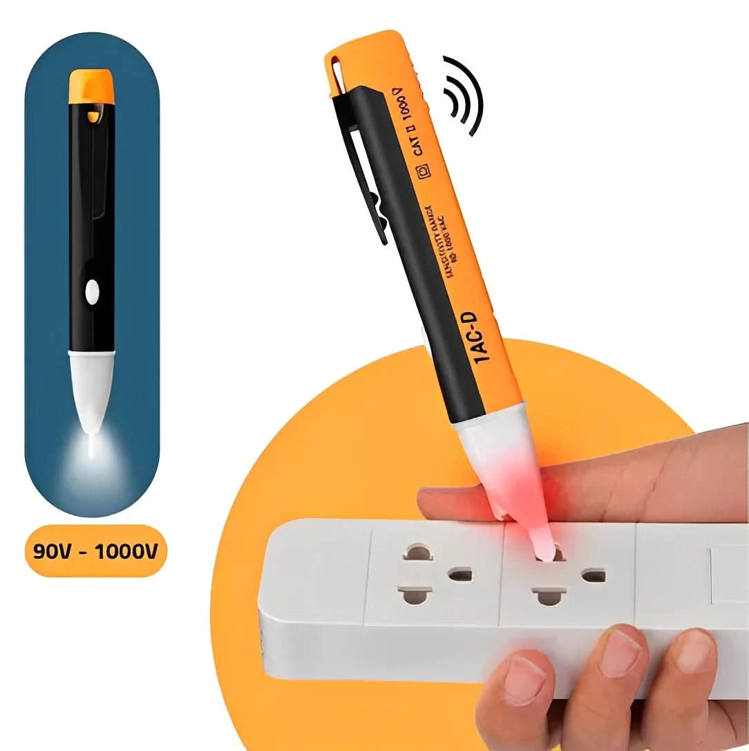 90-1000V Voltage Detector Electrician Test Key Pen with Sound Alert-Neverdie Store