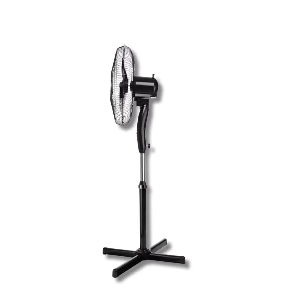 Ventilador de Coluna Pedestal Silencioso 40cm com 6 Hélices - Cores Preto e Branco - 127V/220V