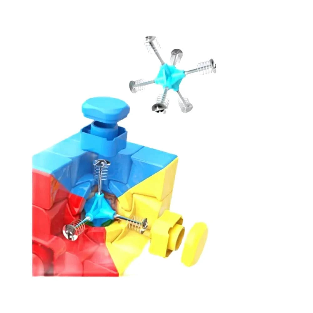 Cubo Anti stress Mágico Divertido 3x3x3 Interativo Profissional Speed Gold Edition Velocidade