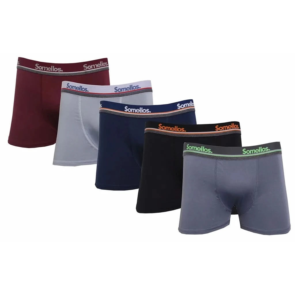 5 Kit Male Boxer Underpants Microfiber Somellos Or Similar