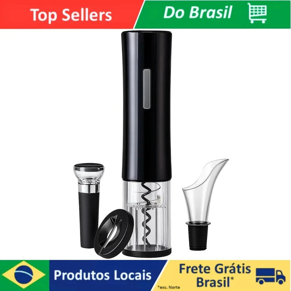 Automatic Electric Battery Powering Wine Bottle Corkscrew Opener