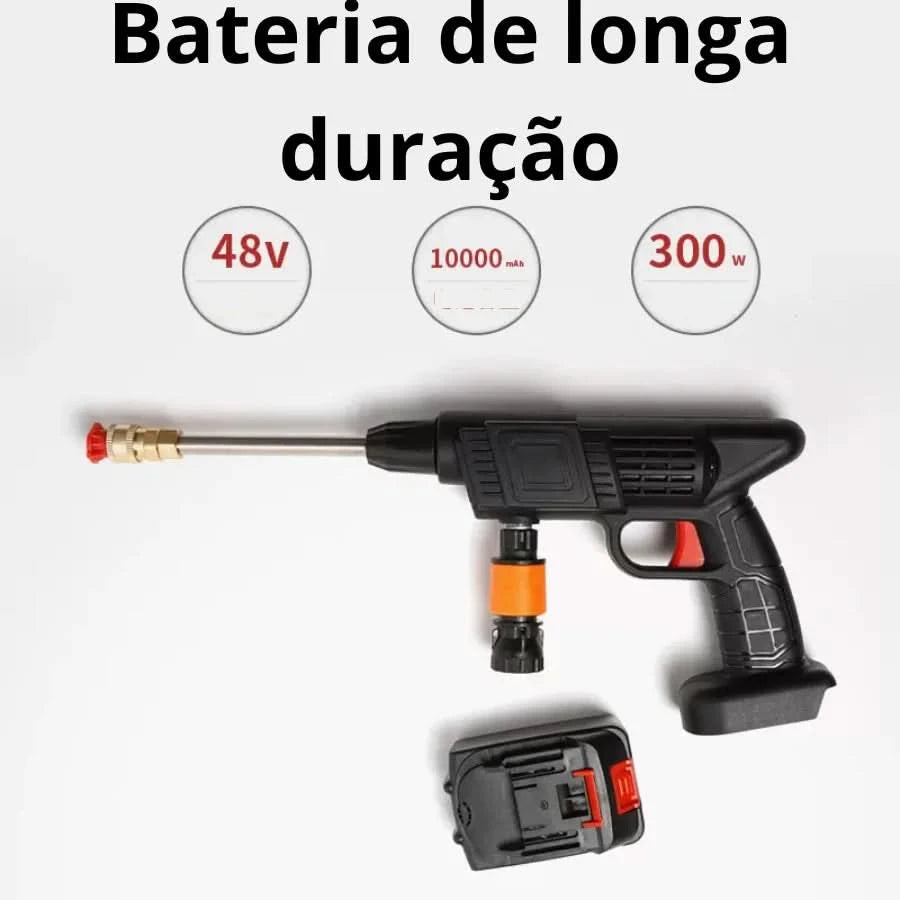 ZOMMI High Pressure Jet Washer Portable Wireless Rechargeable Battery Black Color 110V/220V Car Cleaner