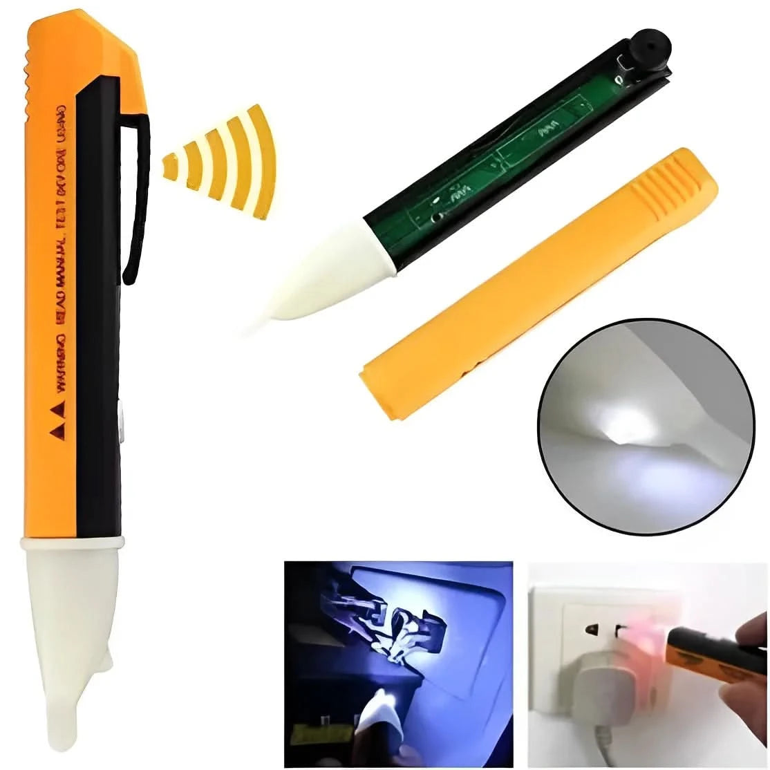 90-1000V Voltage Detector Electrician Test Key Pen with Sound Alert-Neverdie Store