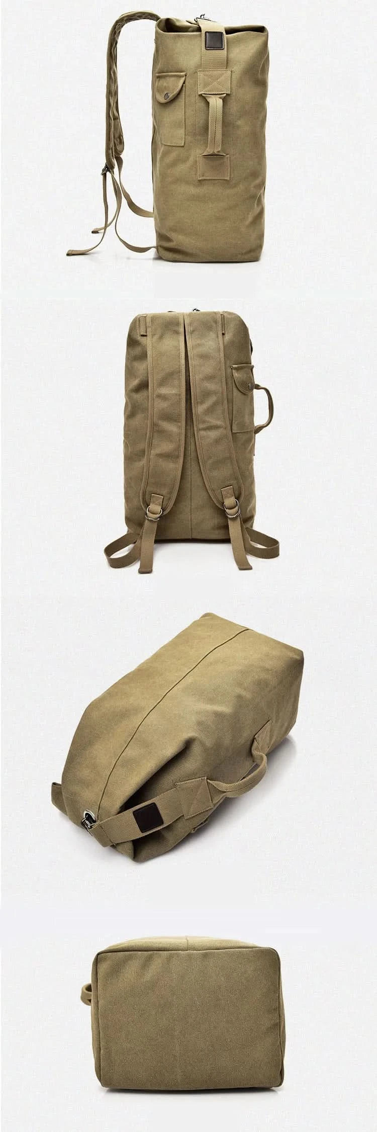 Outdoor Travel Bag Backpack Fashion Large Capacity Rucksack Man Light weight Male Luggage Canvas Bucket Shoulder Bags for Men