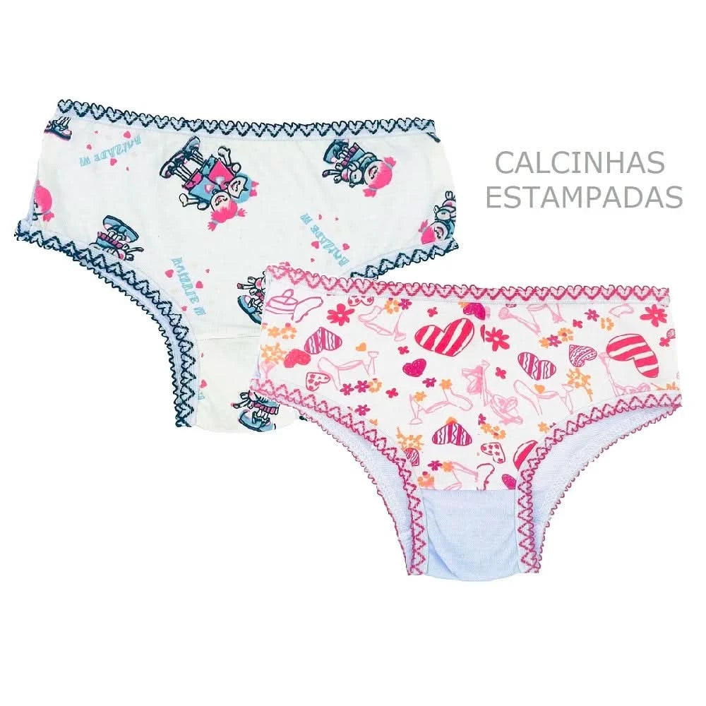 Children's Panties Child Colorful Printed Cotton Wholesale Resale Lot Kit 10 Units