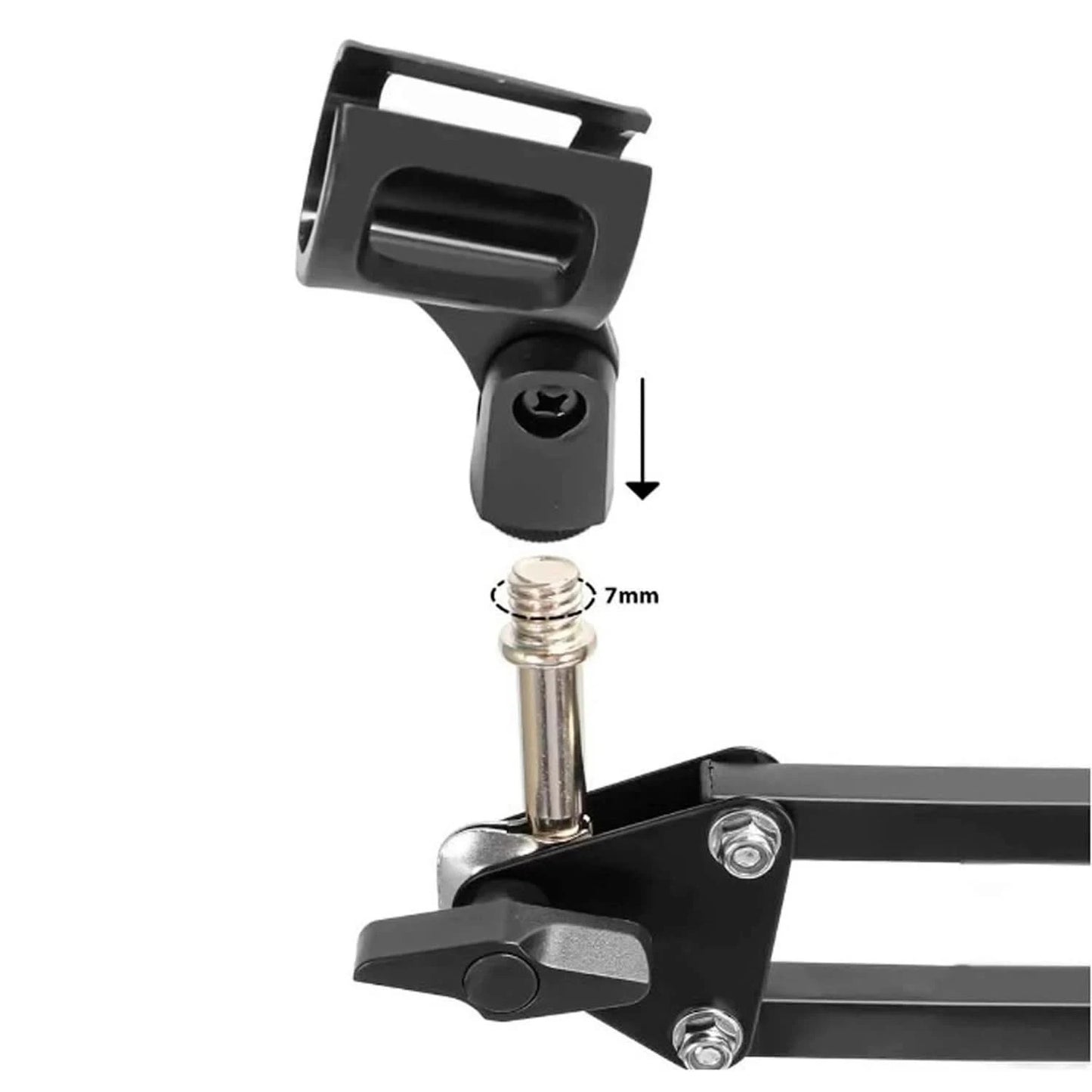 Adjustable Professional Table Microphone Support Articulated Arm for Hyperx Qucast and Other Microphones