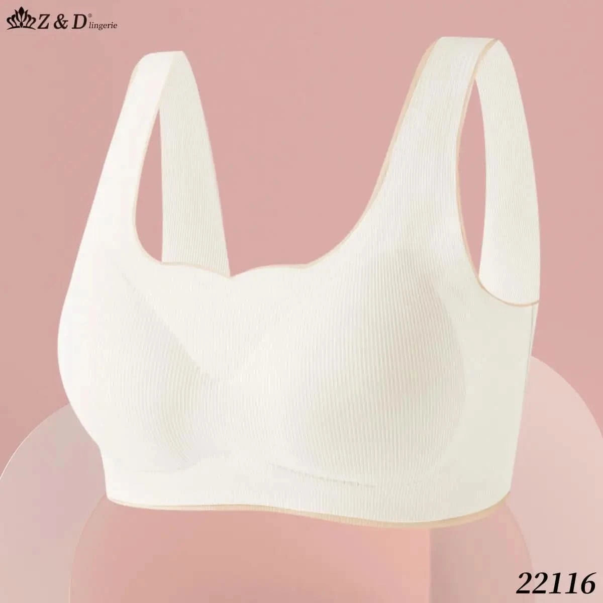 22116 Special Fabric Casual Top Bra With Bojo
