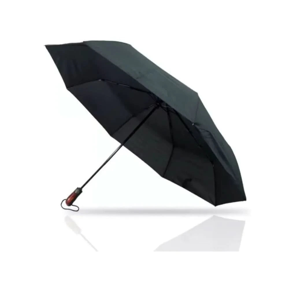 Rain Guard Resistant Wind, Rain With Automatic Opening Cable Wood Detail