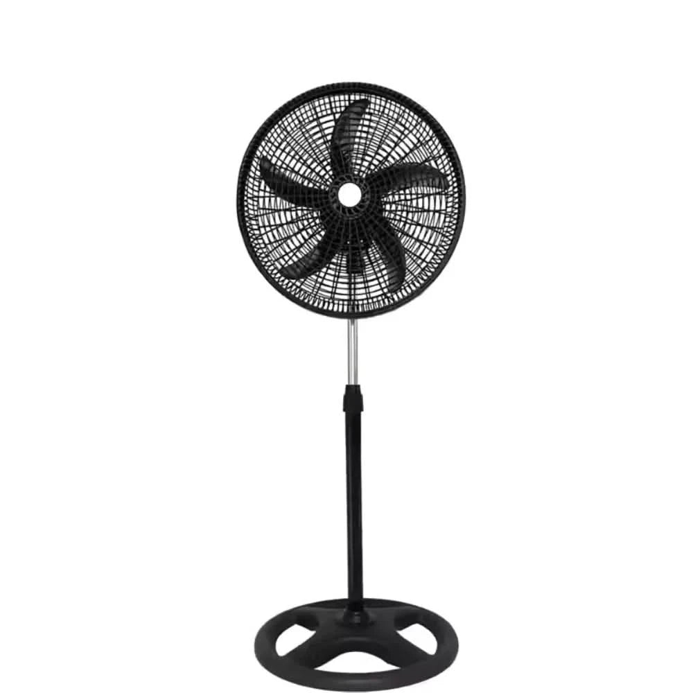 Ventilador de Coluna Pedestal Silencioso 40cm com 6 Hélices - Cores Preto e Branco - 127V/220V