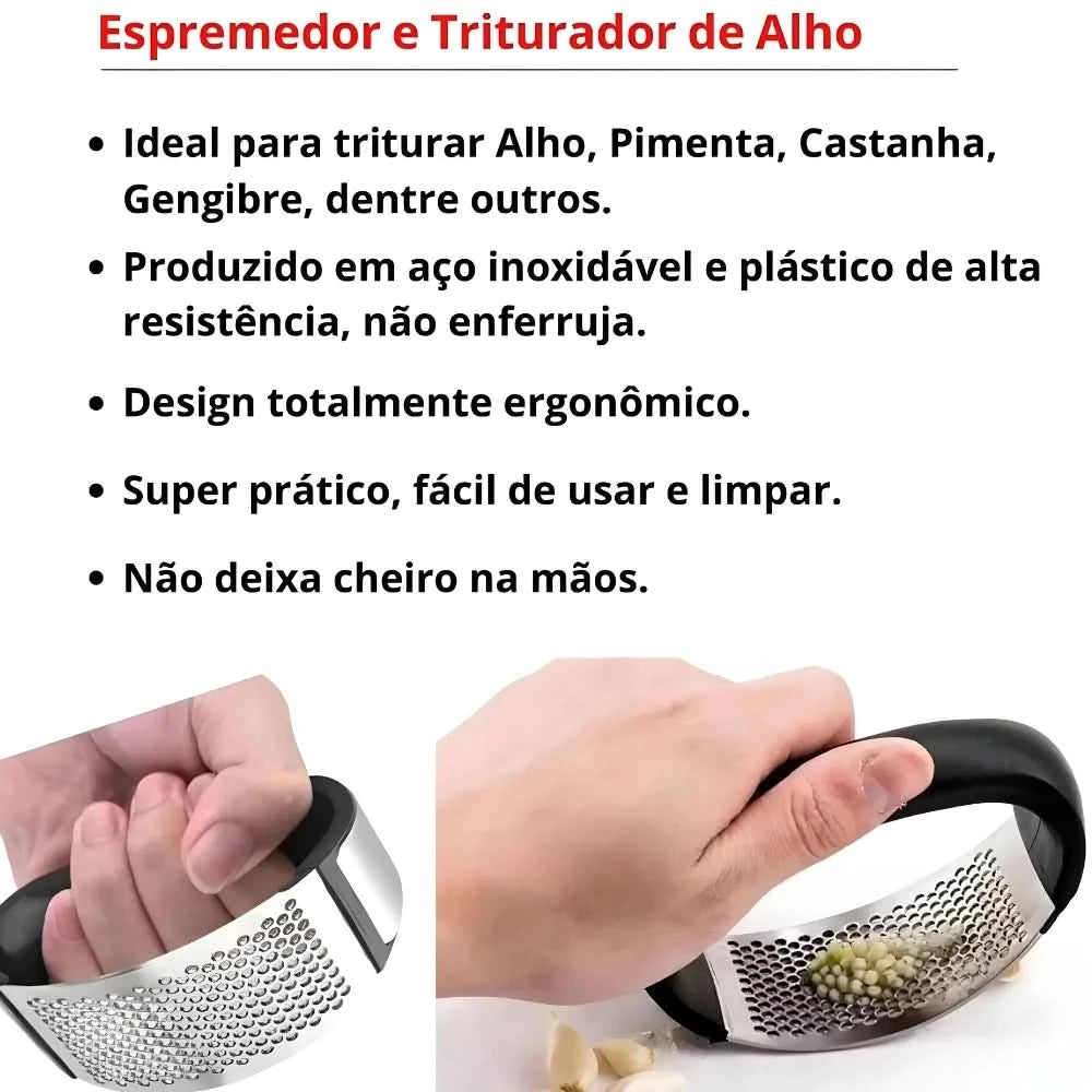 3 Kit Garlic, Onion and Potato Juicer, Stainless Steel Kneading Machine