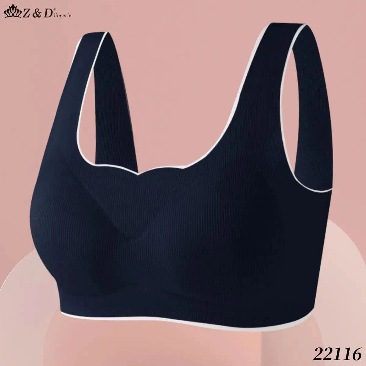 22116 Special Fabric Casual Top Bra With Bojo