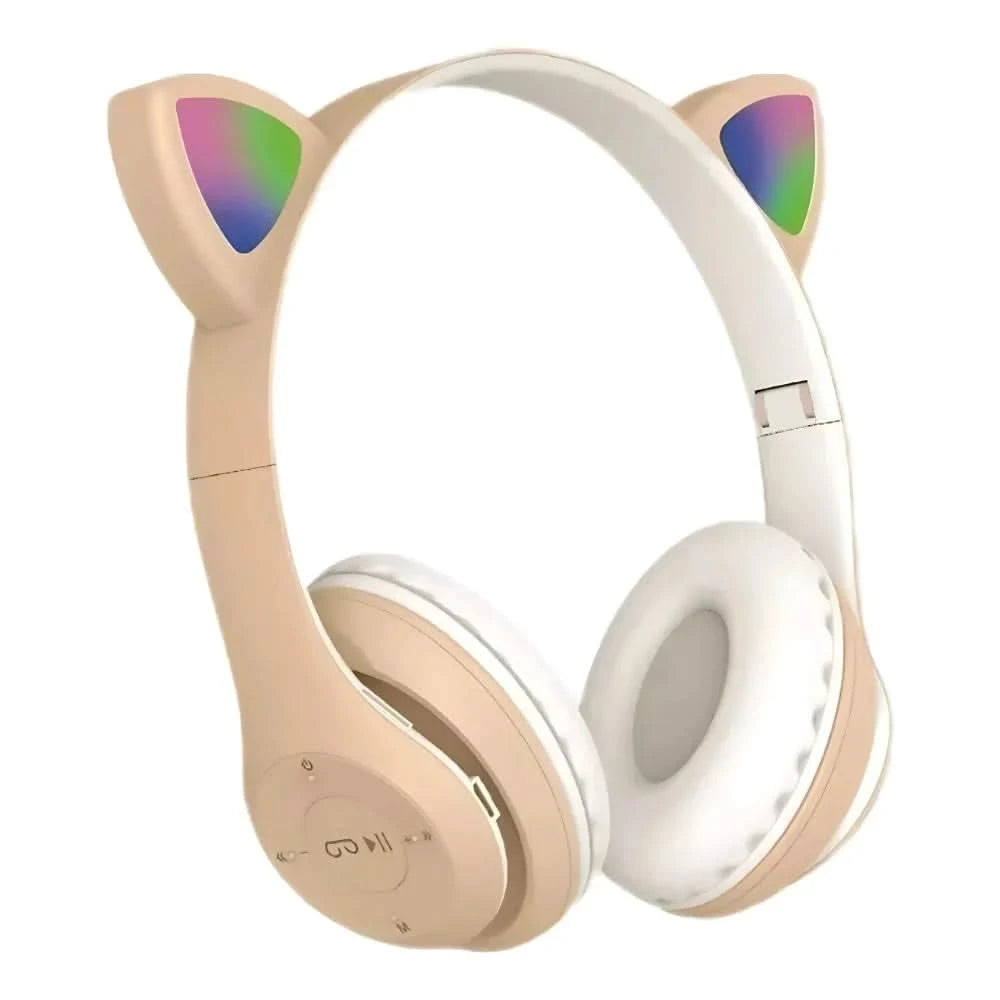 Bluetooth Kitten Ear Headset Led Boy Girl Varied Colors