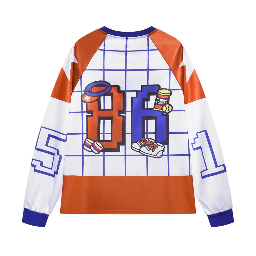 Katie Cat Cartoon Digital Printed Long Sleeve